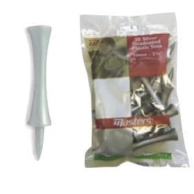 100 NEW MASTERS SILVER GRADUATED TEES 70MM 3 100 NEW MASTERS SILVER GRADUATED TEES 70MM