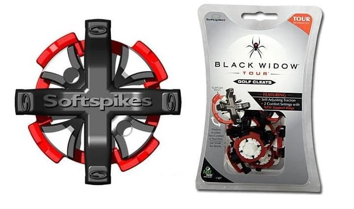 Black Widow Tour Golf Shoe Cleats With 6mm Metal Thread 3 Black Widow Tour Golf Shoe Cleats With 6mm Metal Thread